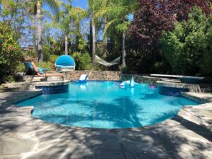 Custom backyard pool adding value to a Bay Area home
