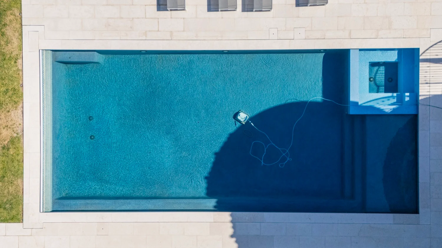 Pebble-finish pool in a Lafayette, CA backyard