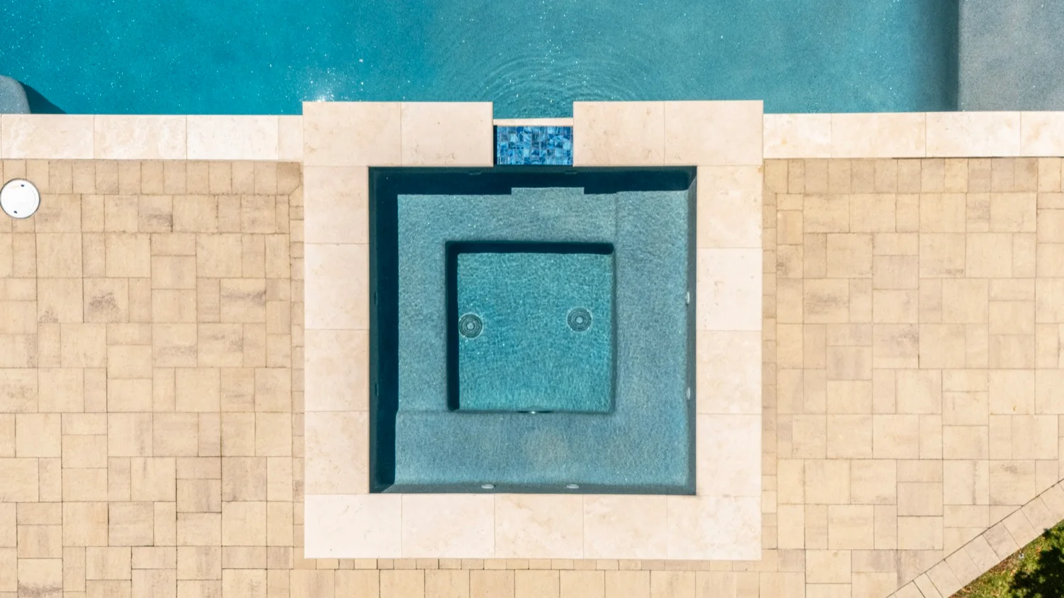 Custom pool with tile detailing in Brentwood, CA