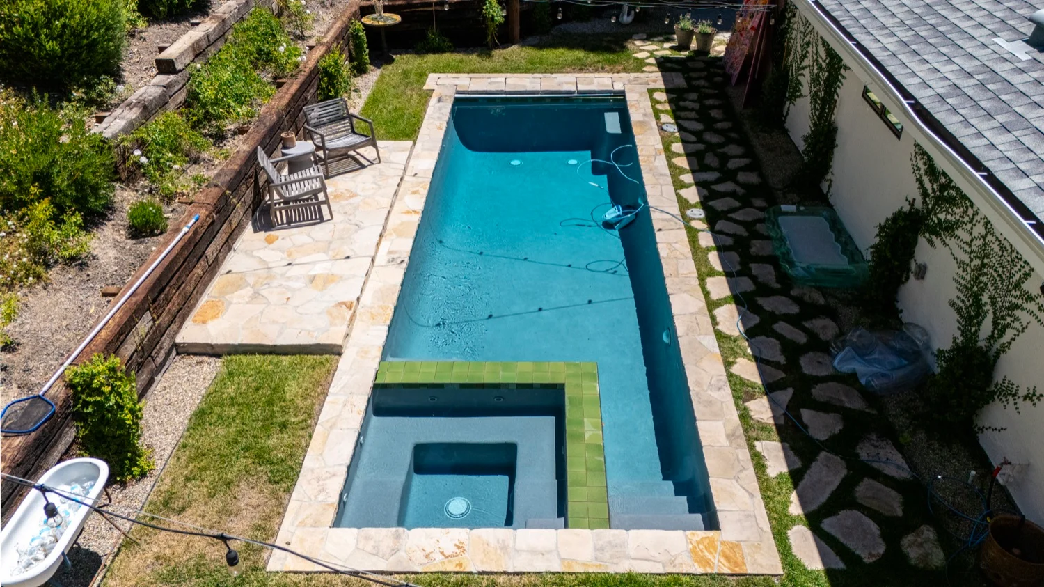 Pool with paver decking in Livermore, CA
