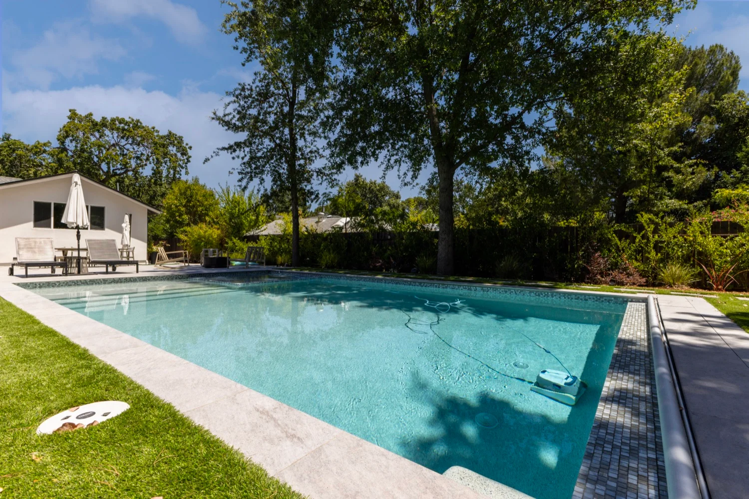 Diablo View pool and spa seen from the paver deck